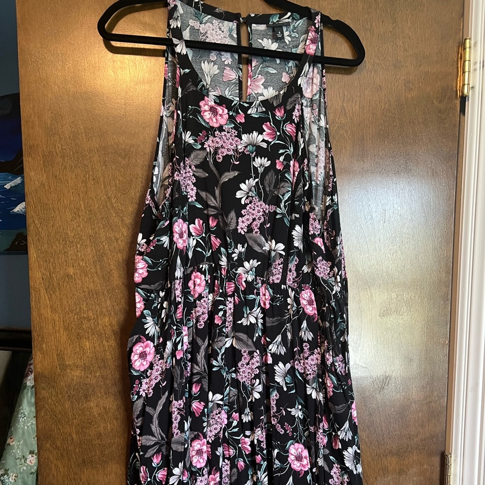 Torrid Floral Halter Dress with Pockets